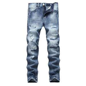 Fashionable Ripped Skinny Jeans for Men