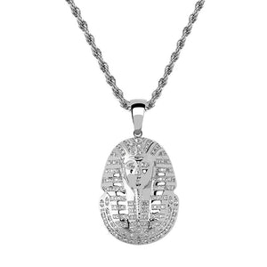 Iced Out Hip Hop Cleopatra Egyptian Pendant Necklace